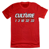 Miami Basketball Culture tee red